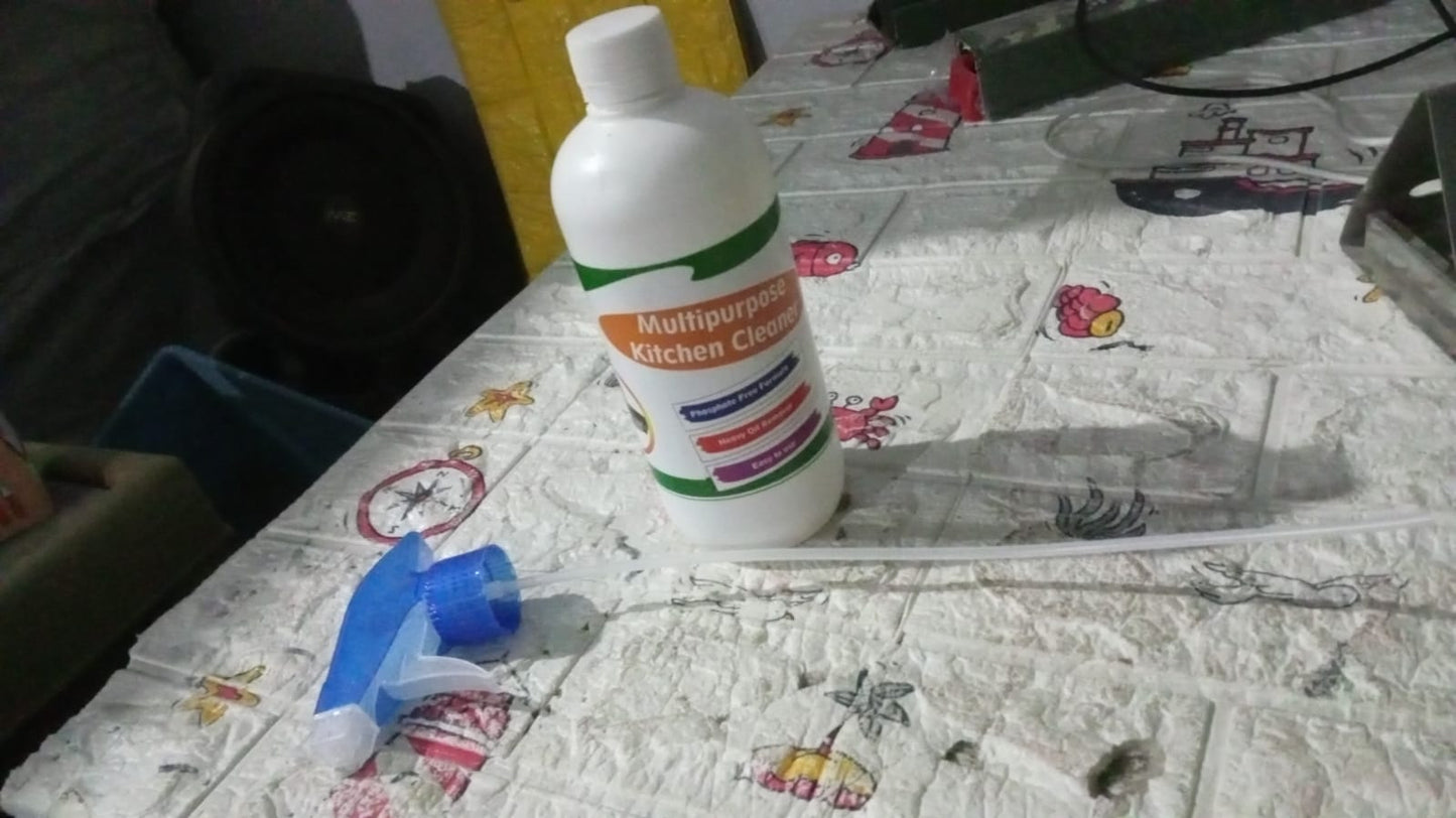 Kitchen Cleaner Spray for Oil & Grease on Stoves (Approx 500ml, Non-toxic)