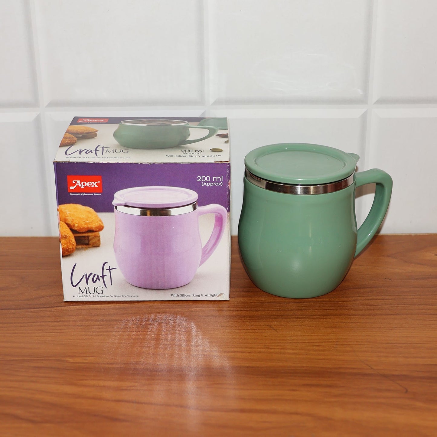 Apex Double-Wall Desk Mug - (200ML / 1 Pc)