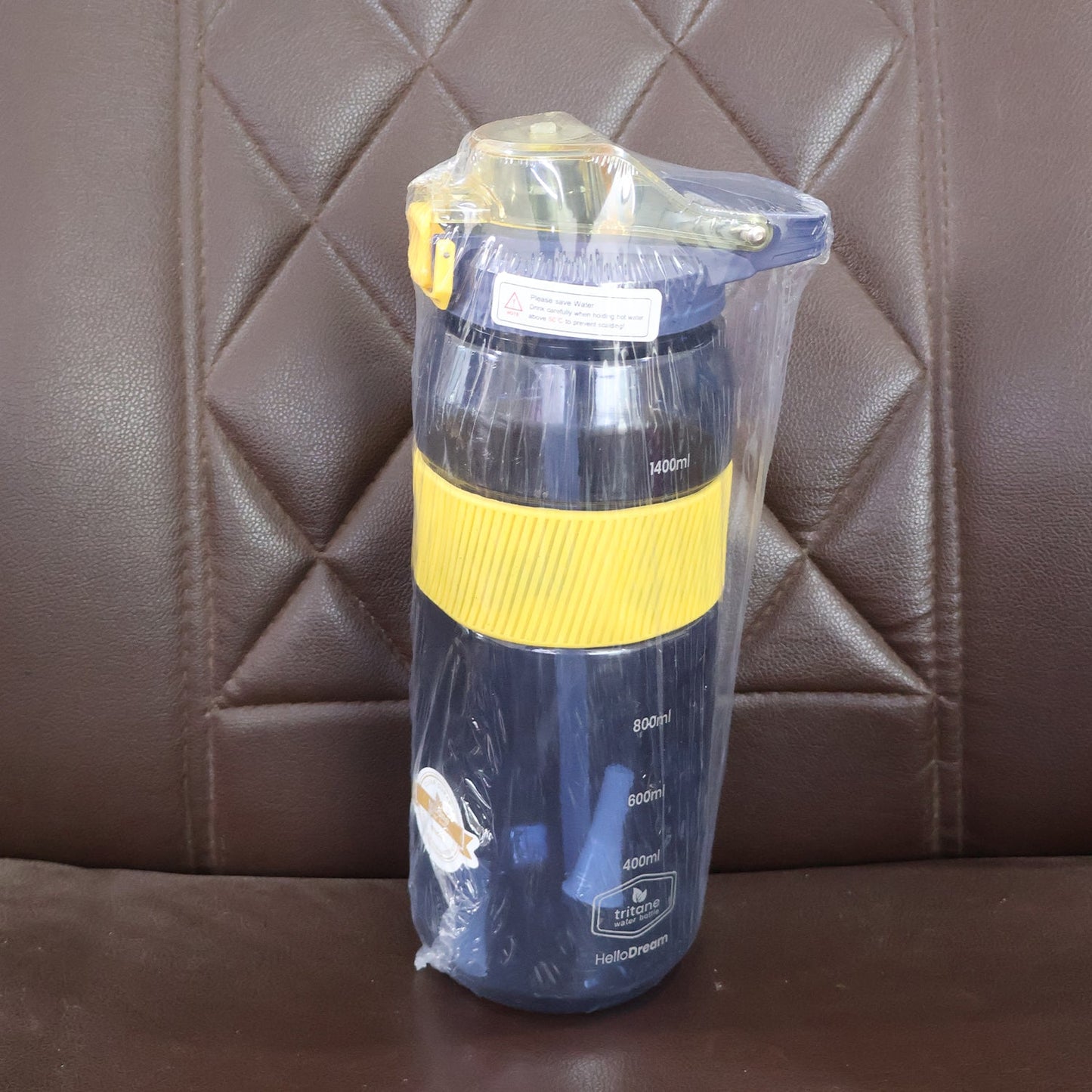 Sports Water Bottle with Flip Lock Lid 1400ml - (1 Pc)