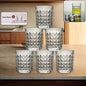 Premium Crystal-Style Glass Tumbler Set (6 Pc / 210 ML)