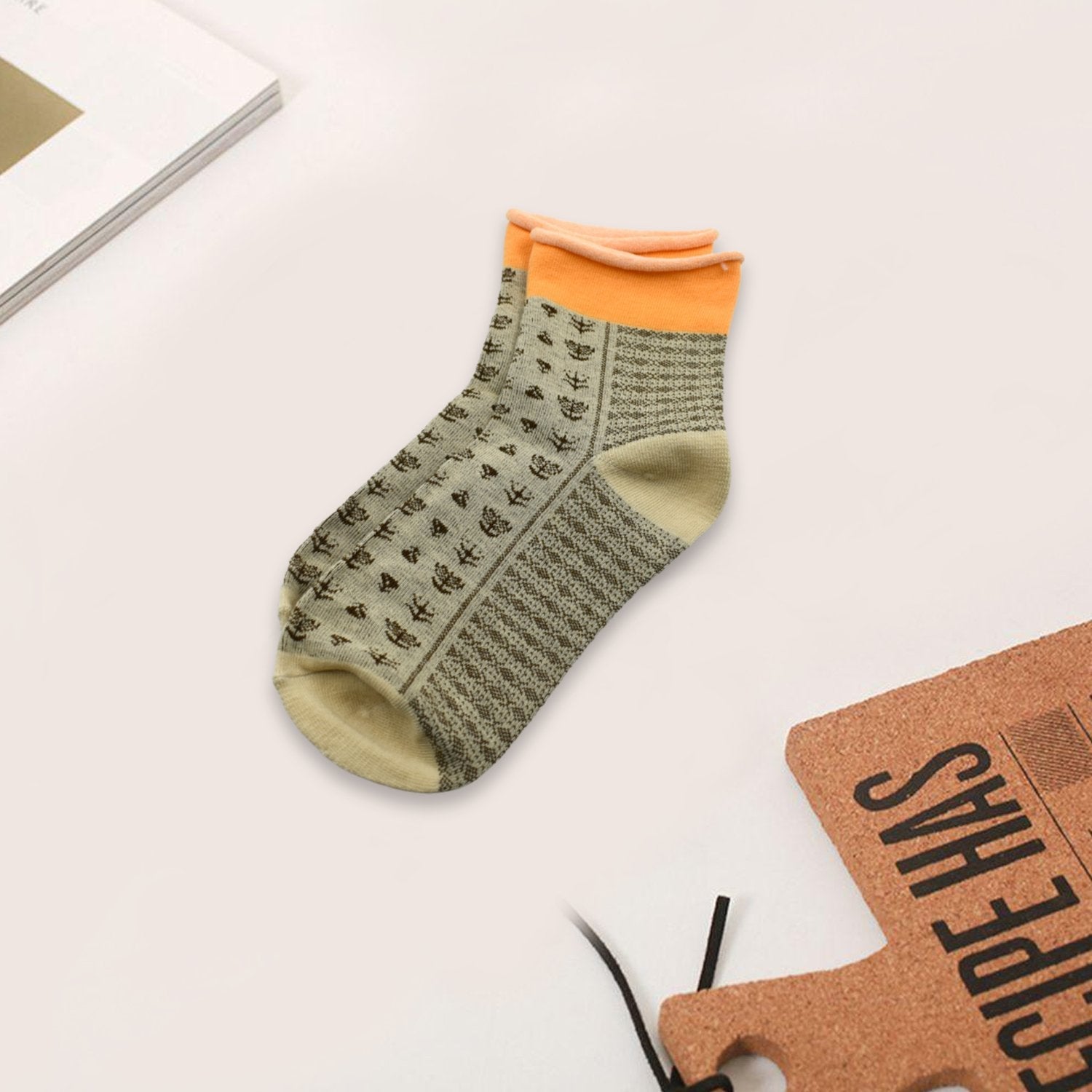 Grey Simple Socks