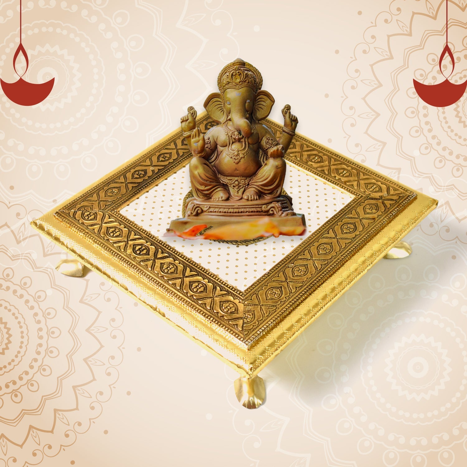 Square Pooja Chowki