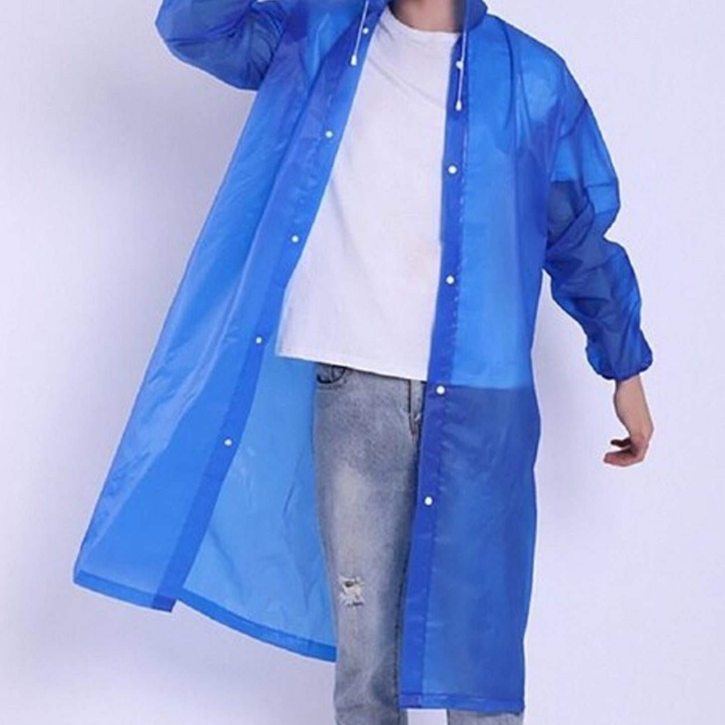 Adult Portable Rain Coat, Men & Women Outdoor Traveling Eva Material Raincoat