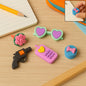 Fancy Colorful Eraser Set for Kids’ Parties & School (1 Set, Mixed Design)