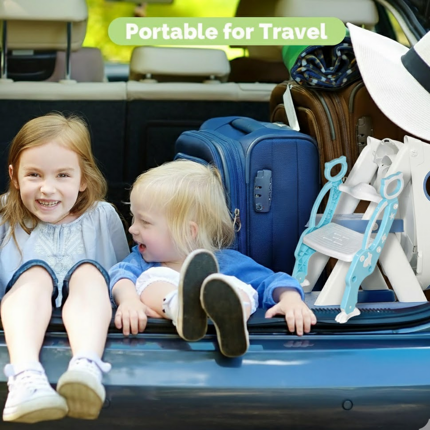 2 In 1 Potty Training Toilet Seat with Step Stool Ladder For Toddlers