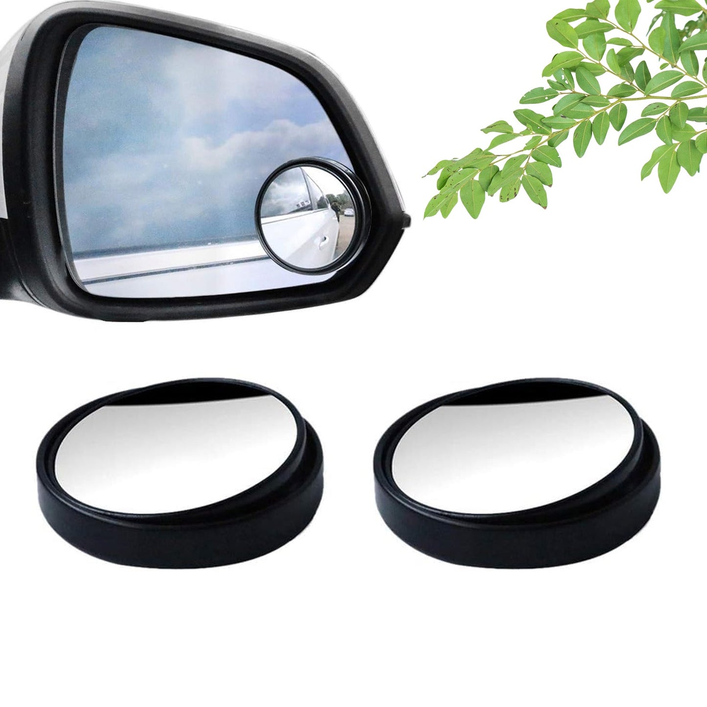 360° Blind Spot Convex Rear View Mirrors (2-Pack)