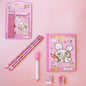 Kids' Stationery Kit: Wooden Pencils, Sharpener, Eraser, Diary (8 Pc Set)